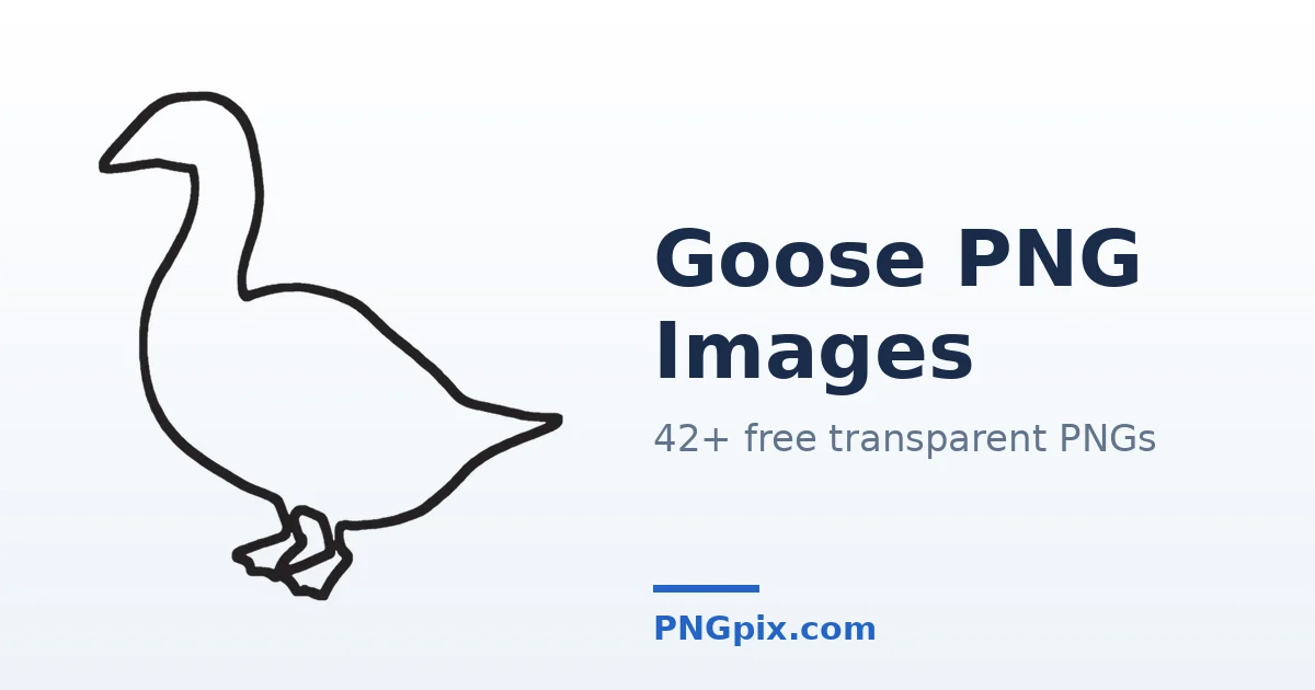 Goose PNG images