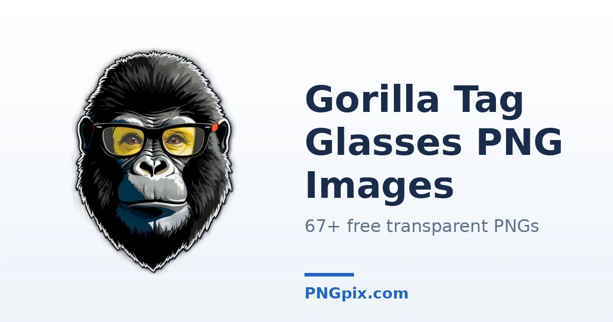 Gorilla Tag Glasses PNG images