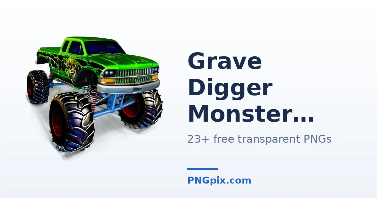 Grave Digger Monster Truck PNG images