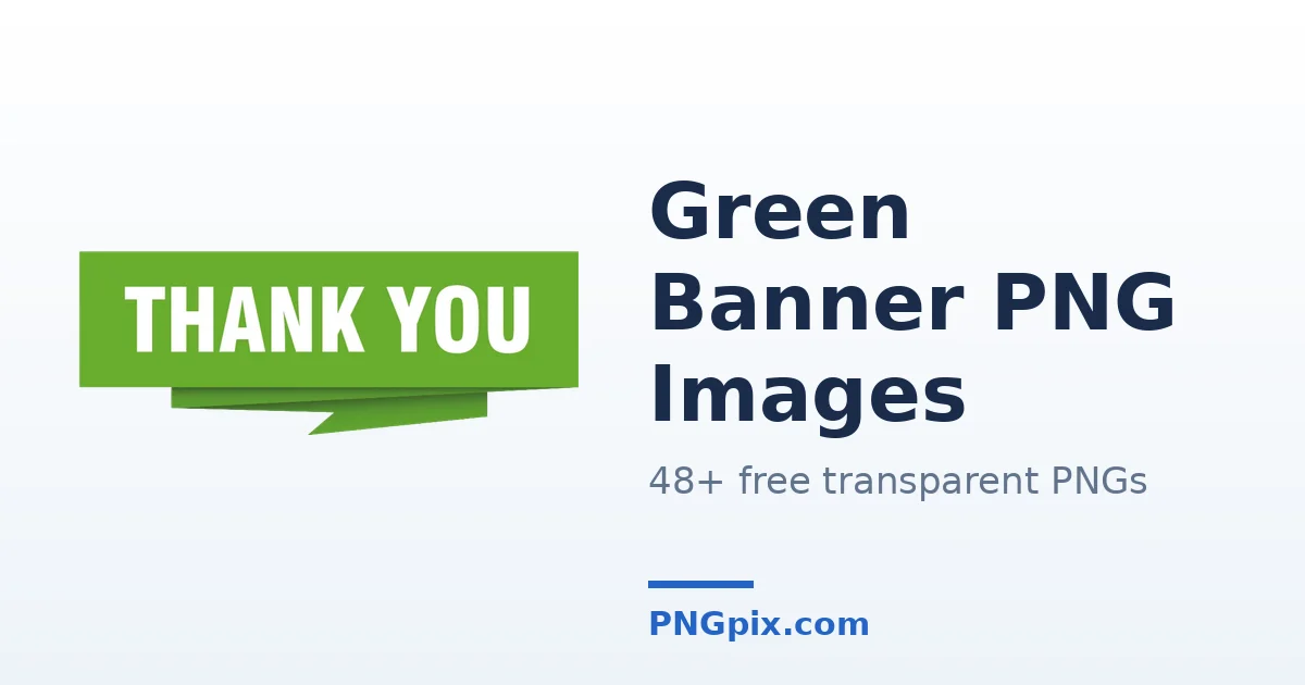Green Banner PNG images