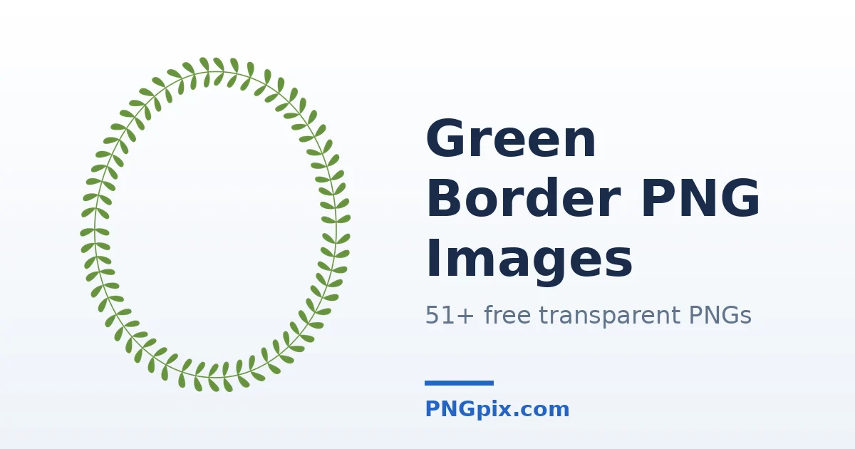 Green Border PNG images