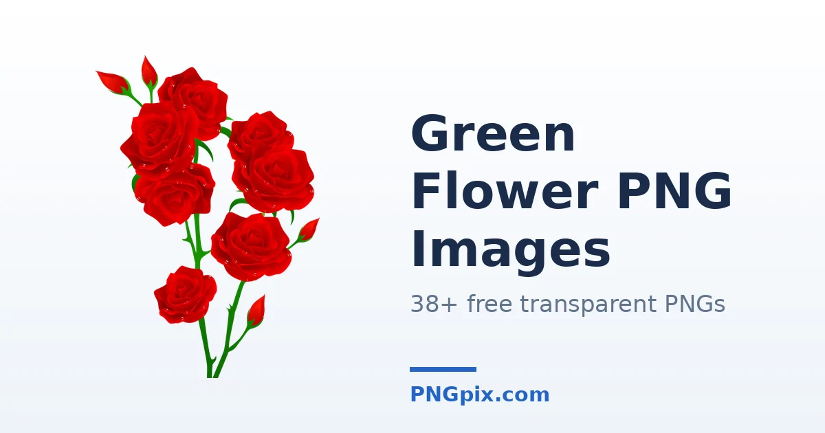 Green Flower PNG images