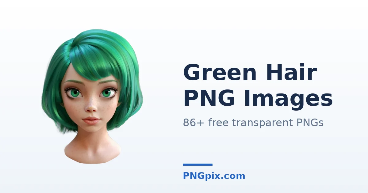 Green Hair PNG images