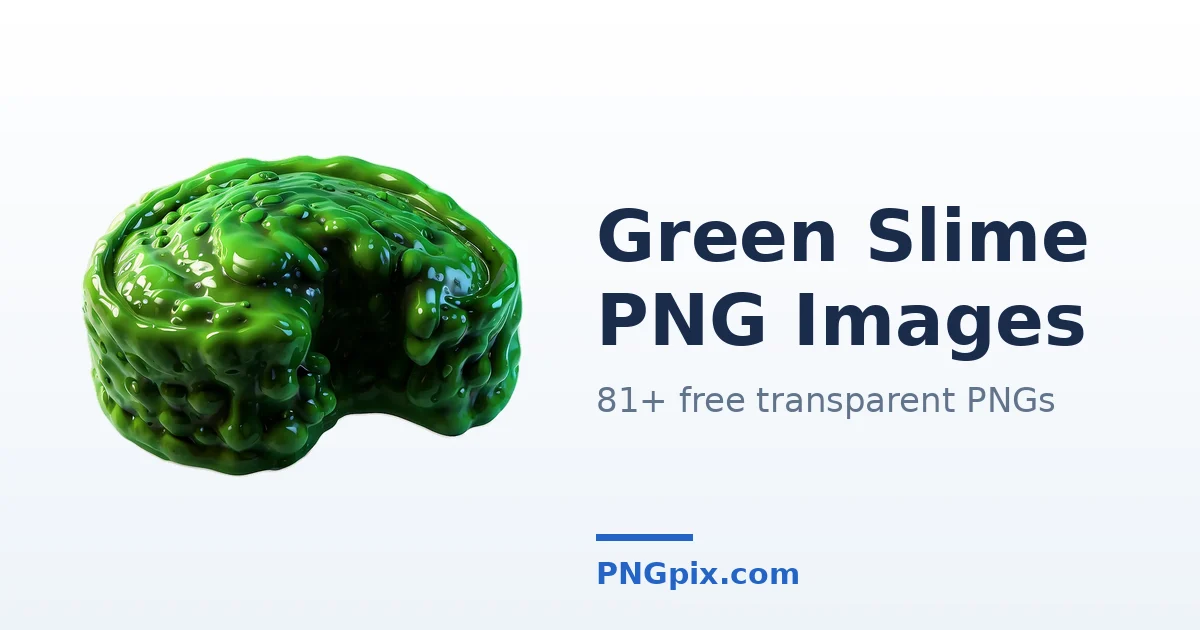 Green Slime PNG images