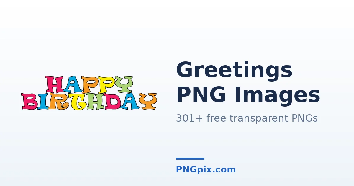 Greetings PNG images