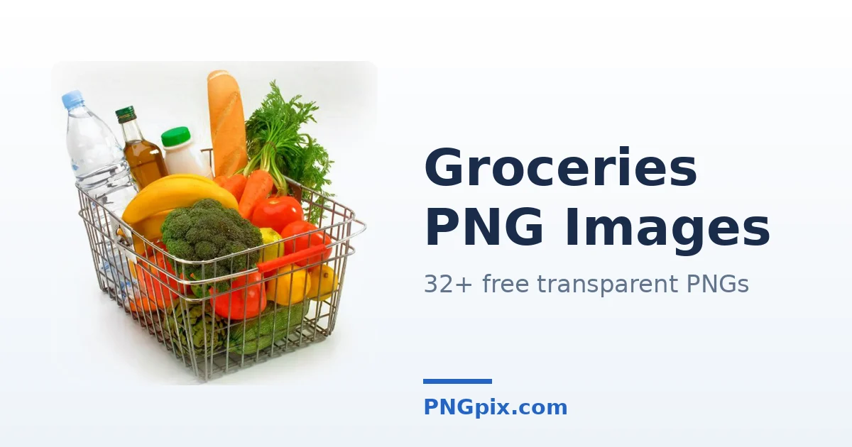 Groceries PNG images
