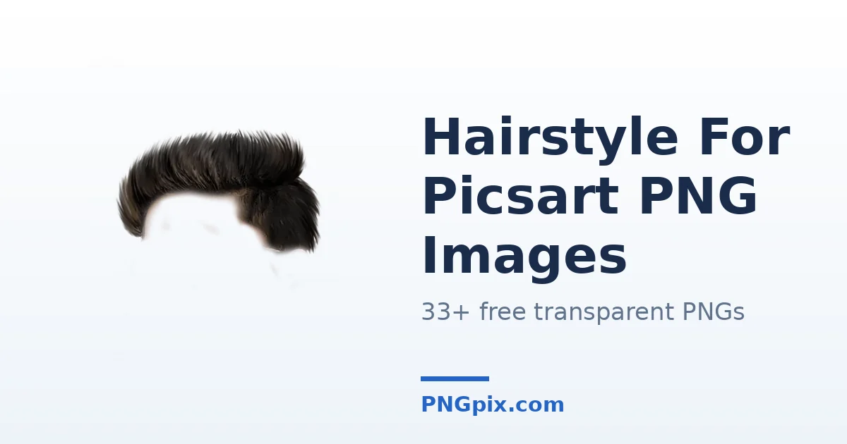 Hairstyle For Picsart PNG images
