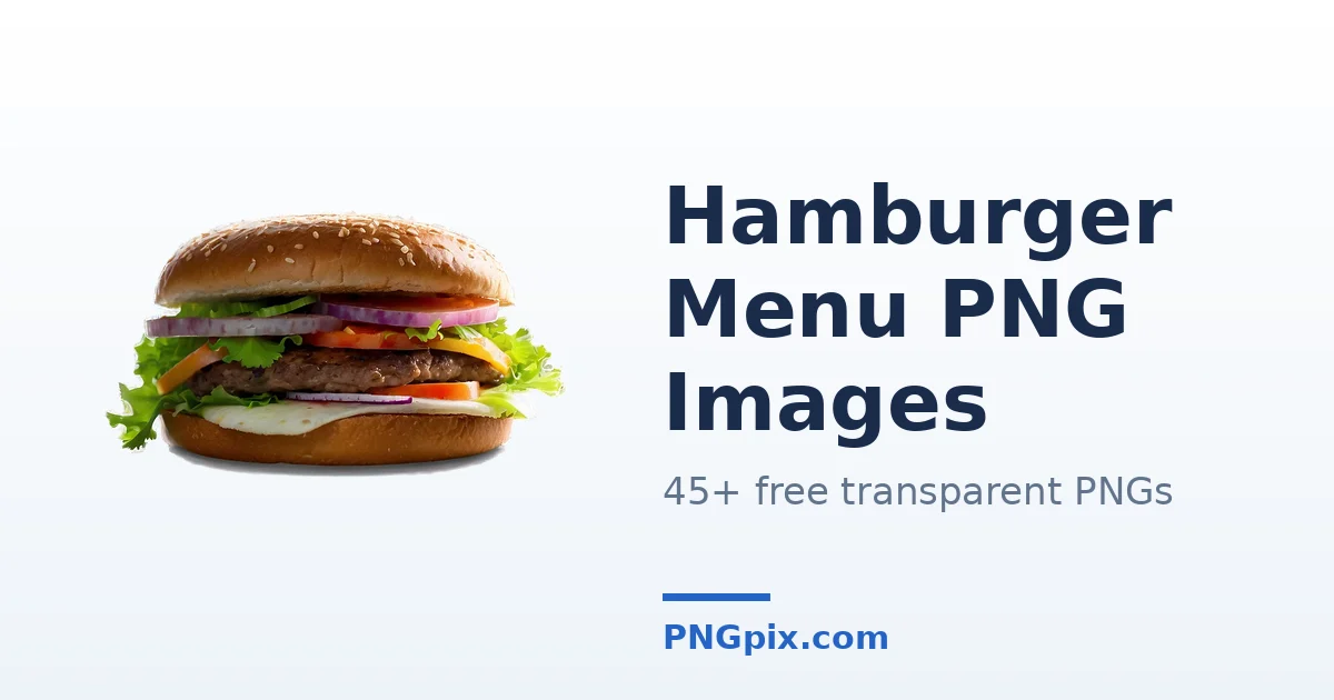 Hamburger Menu PNG images