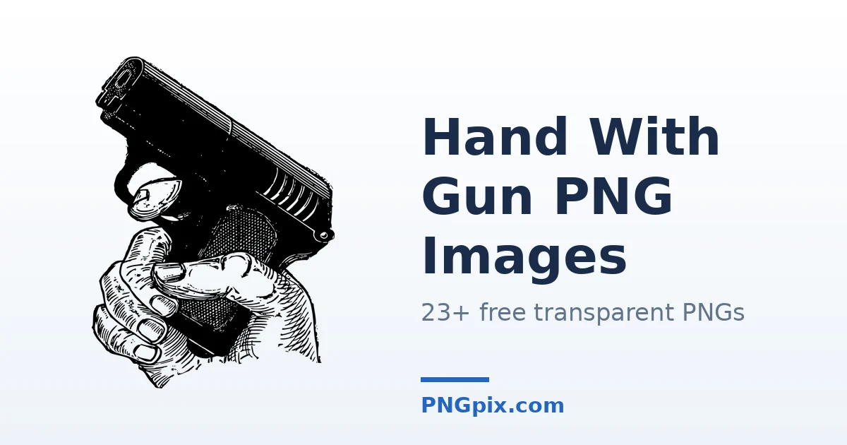 Hand With Gun PNG images