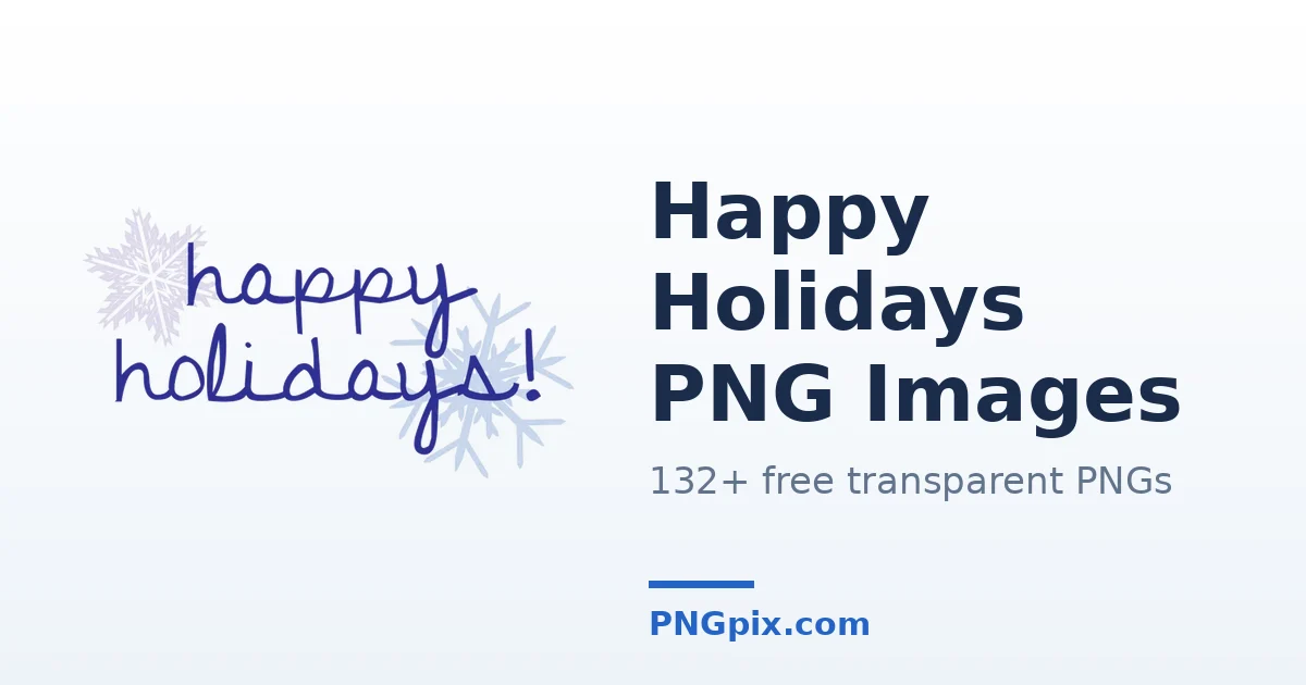 Happy Holidays PNG images