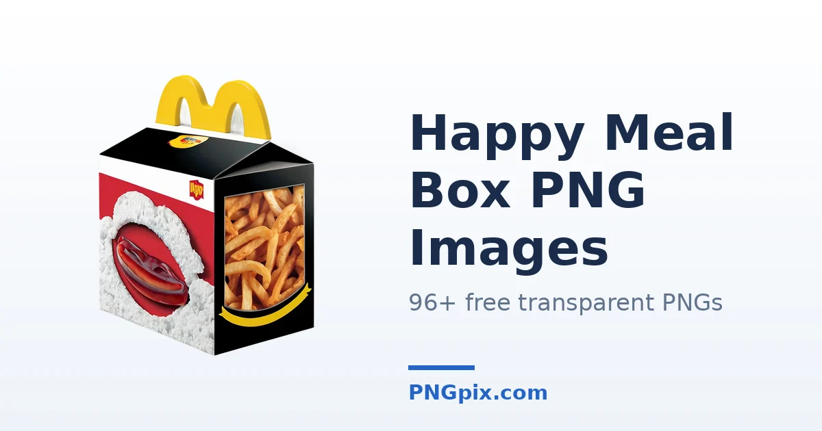 Happy Meal Box PNG images