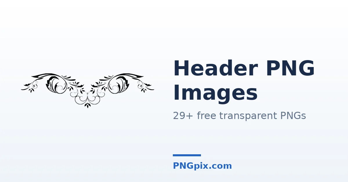 Header PNG images