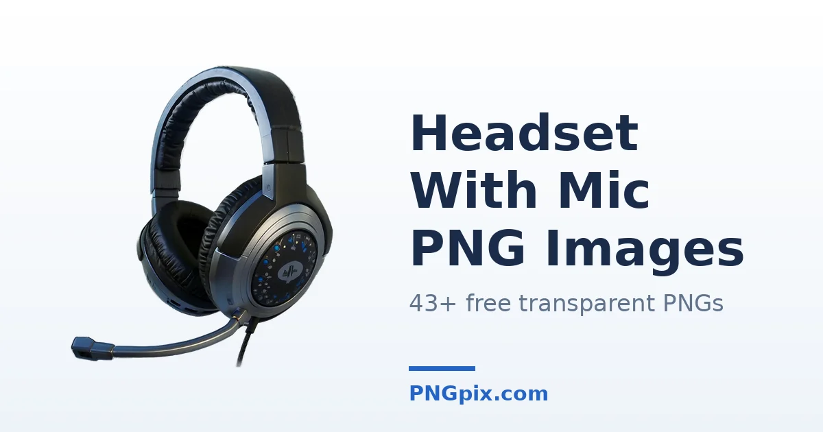 Headset With Mic PNG images