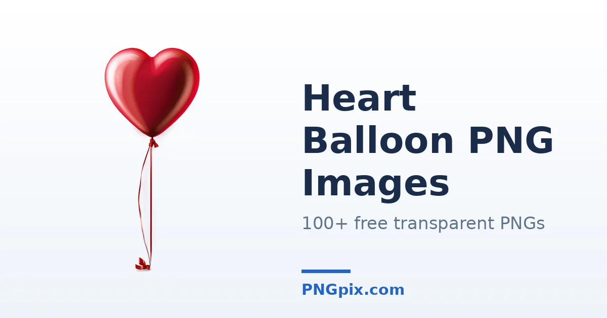 Heart Balloon PNG images