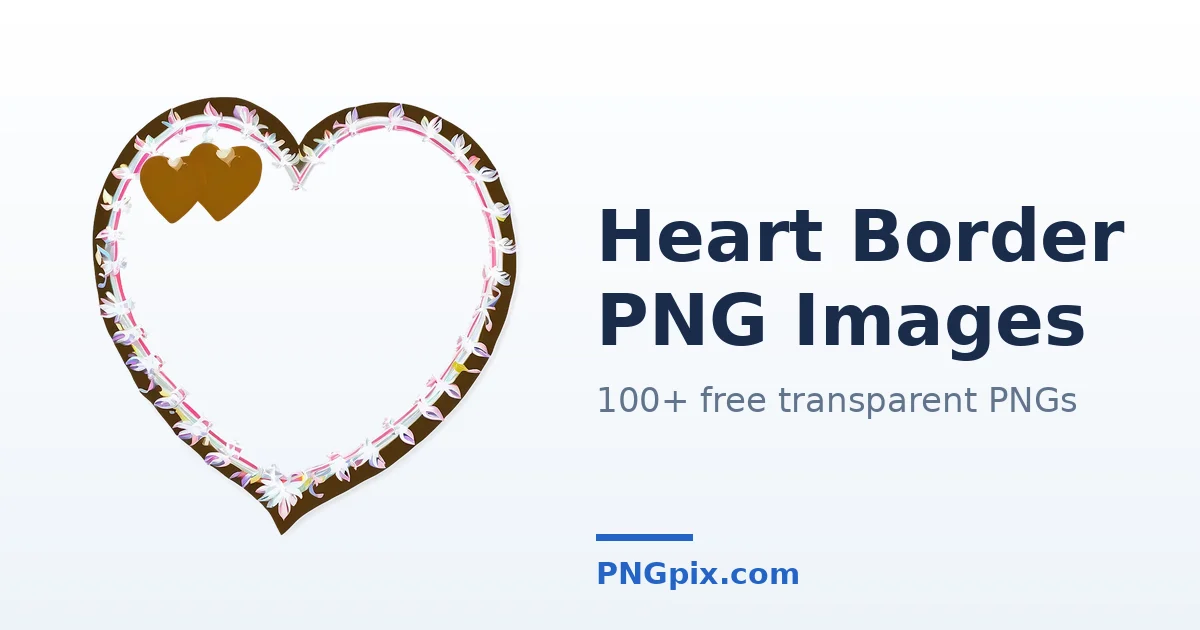 Heart Border PNG images