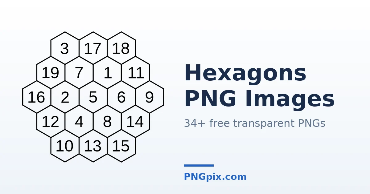 Hexagons PNG images
