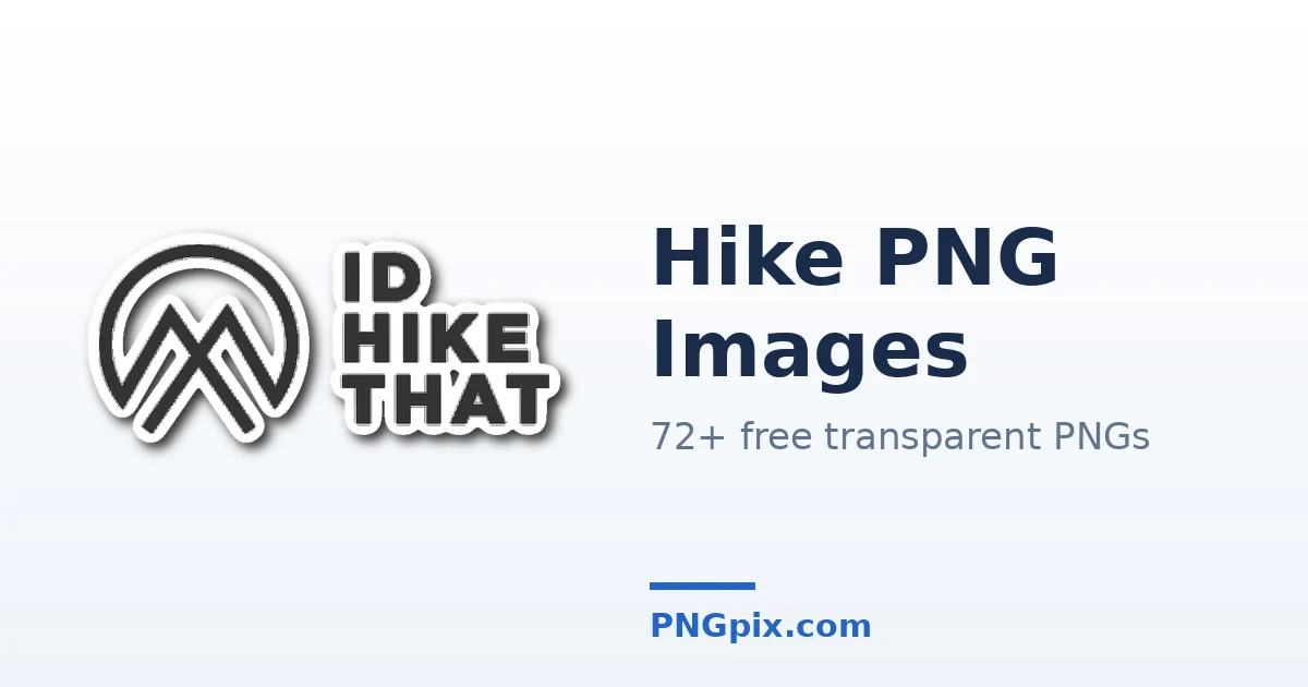 Hike PNG images