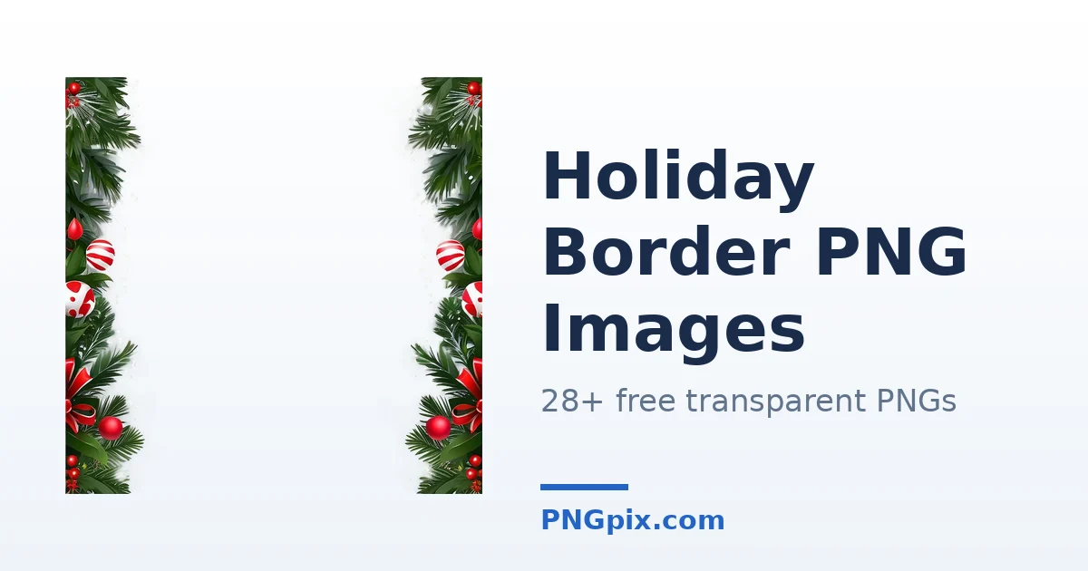 Holiday Border PNG images