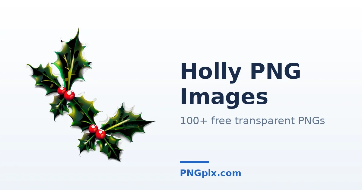 Holly PNG images
