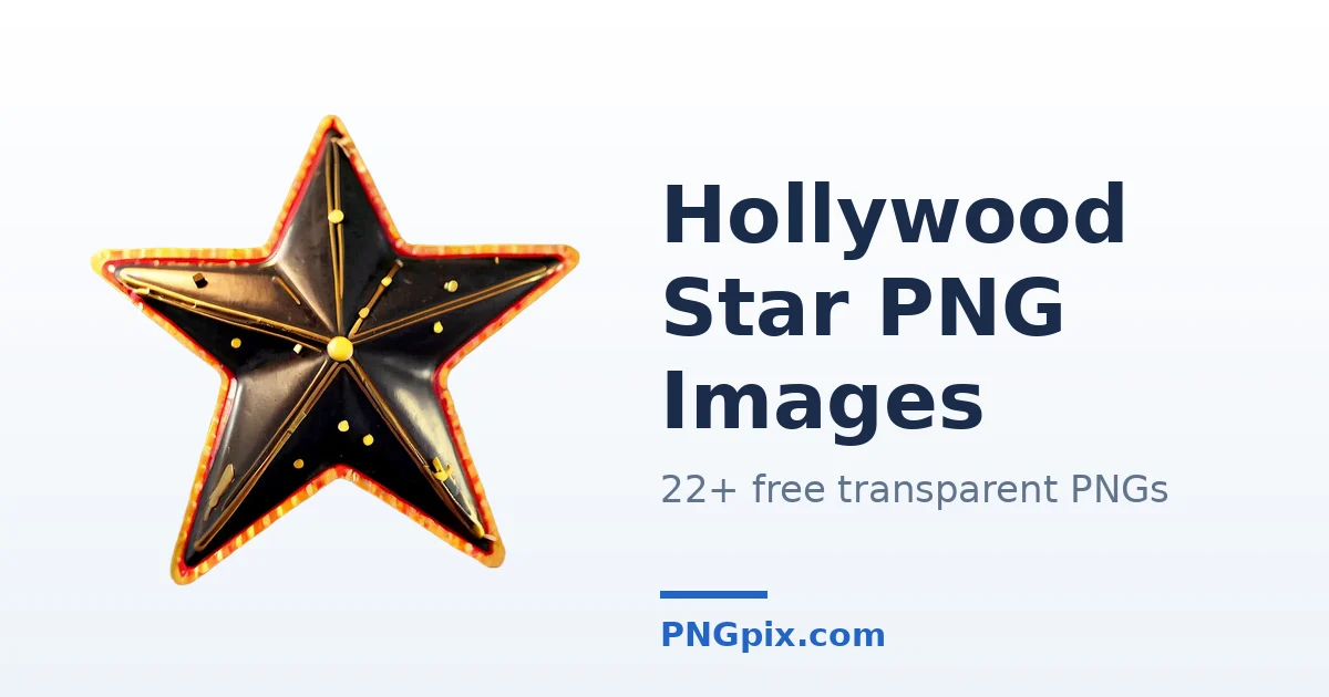 Hollywood Star PNG images