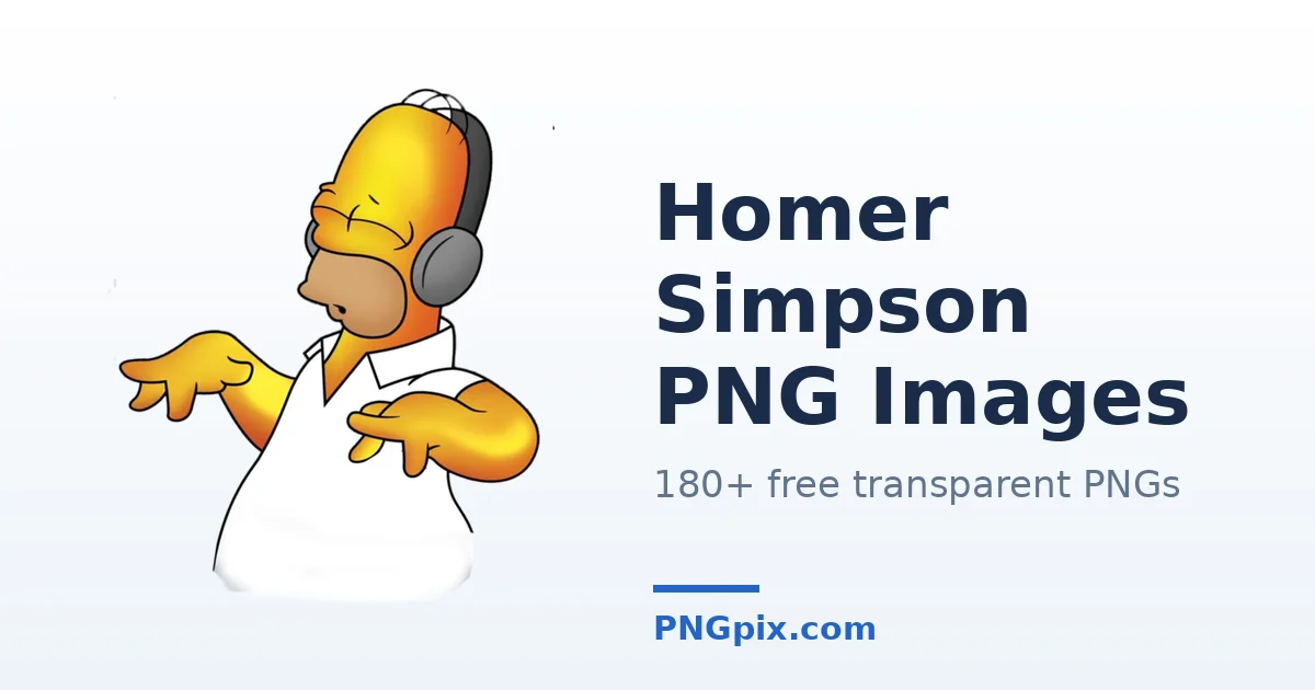 Homer Simpson PNG images