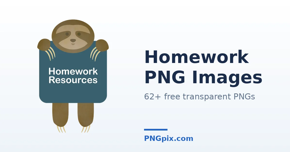 Homework PNG images