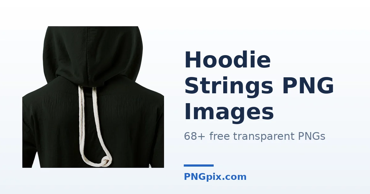 Hoodie Strings PNG images