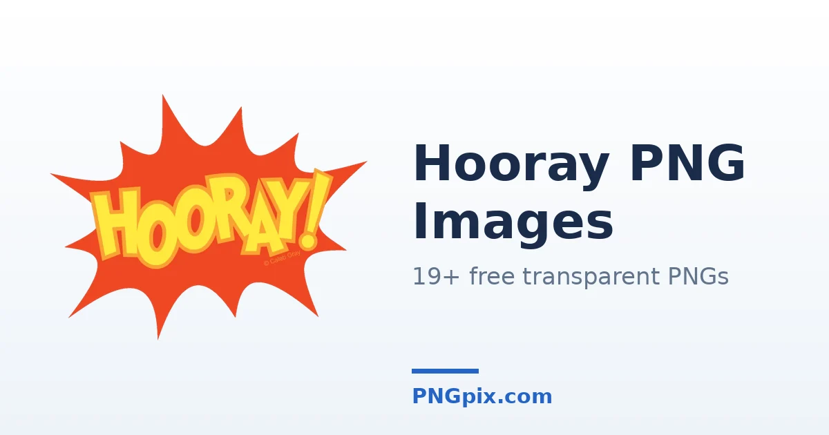 Hooray PNG images