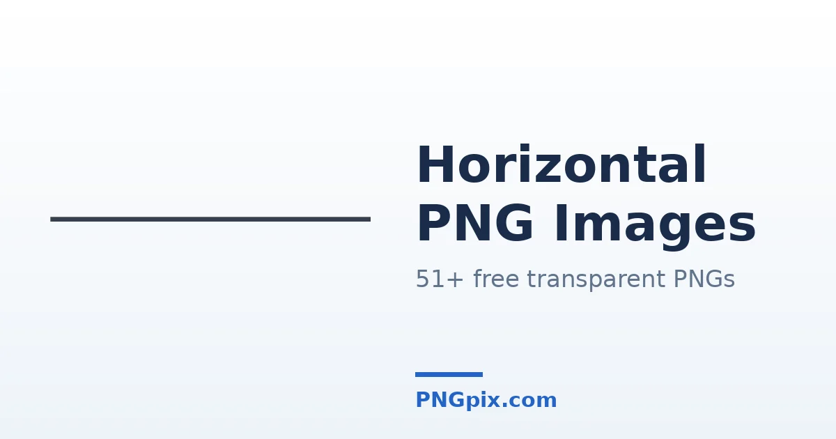 Horizontal PNG images