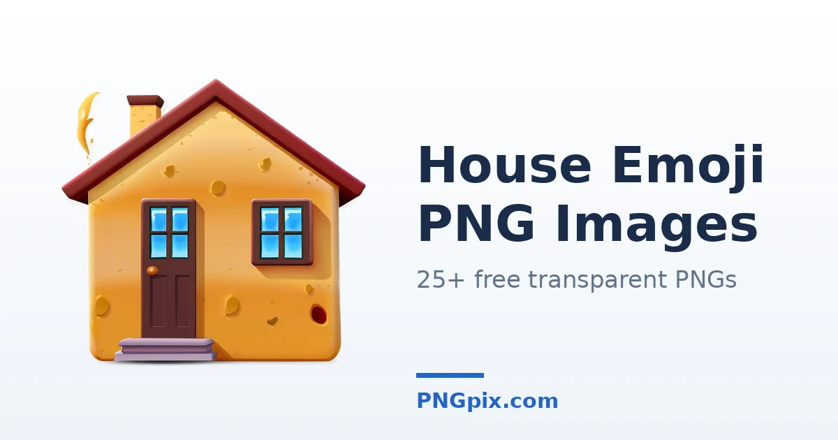 House Emoji PNG images