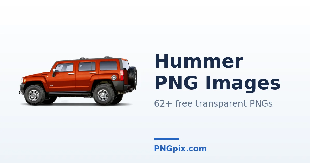 Hummer PNG images