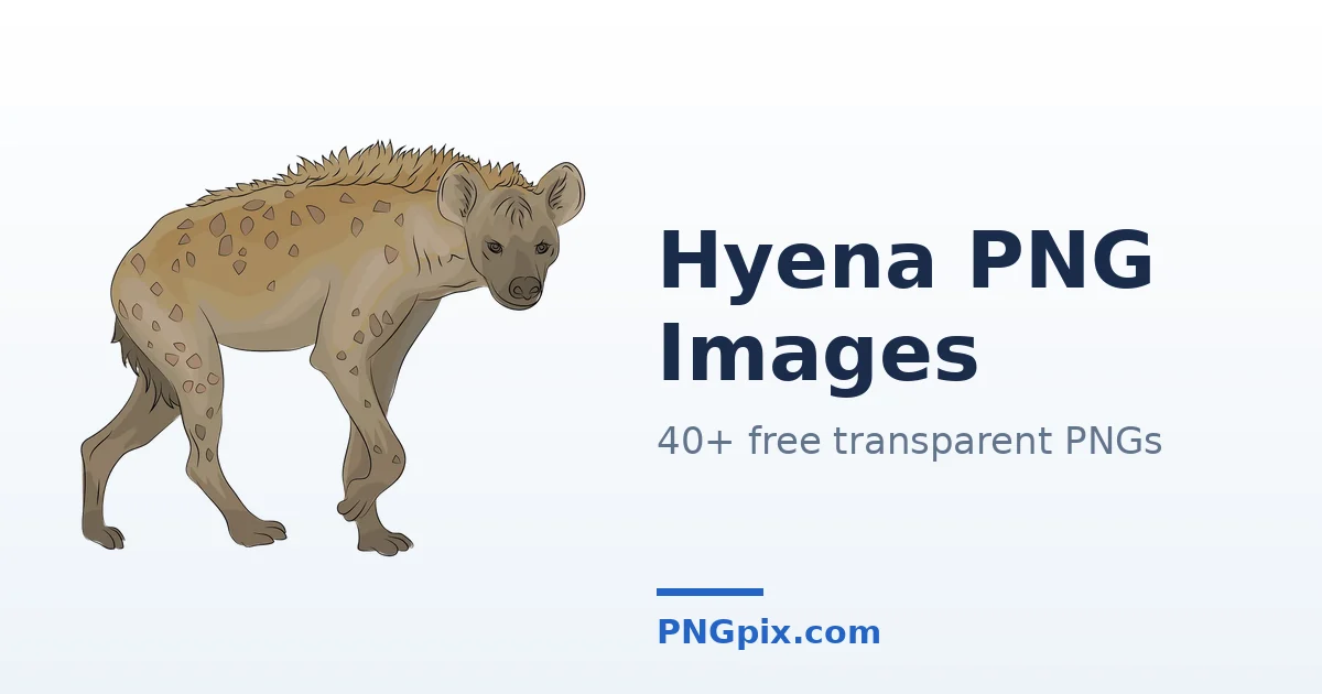 Hyena PNG images