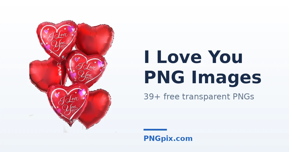 I Love You PNG images