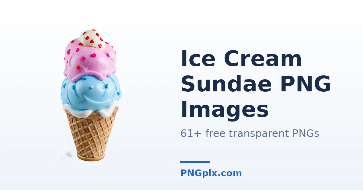 Ice Cream Sundae PNG images