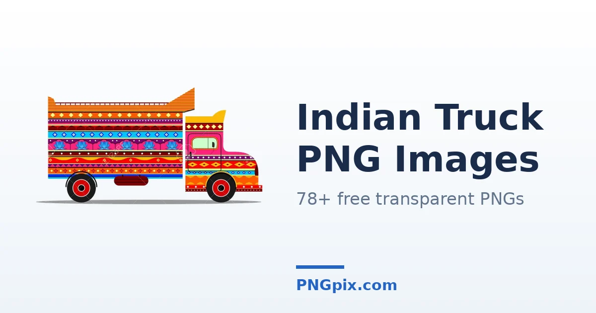 Indian Truck PNG images