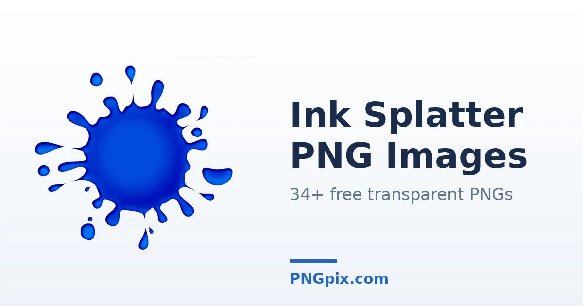 Ink Splatter PNG images