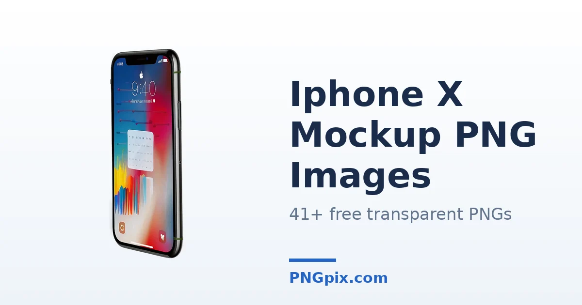 Iphone X Mockup PNG images