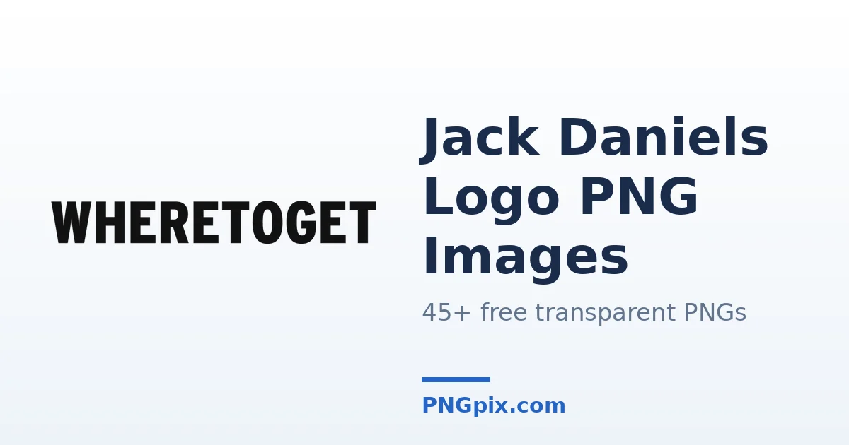 Jack Daniels Logo PNG images