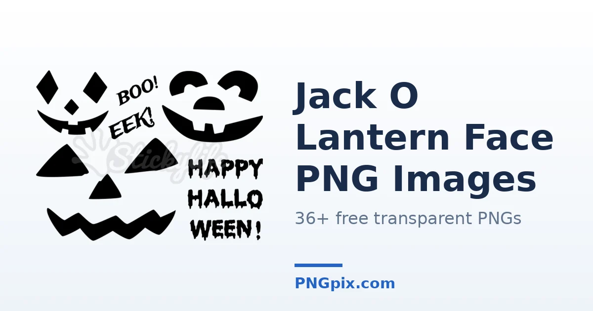 Jack O Lantern Face PNG images