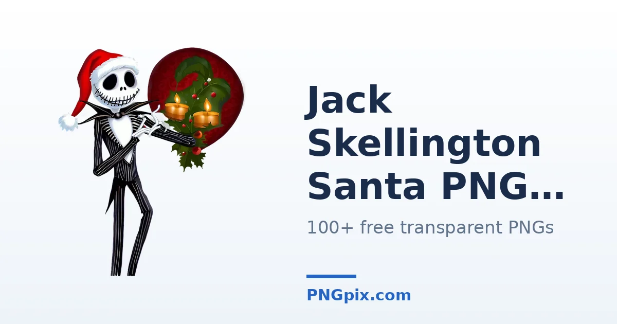 Jack Skellington Santa PNG images
