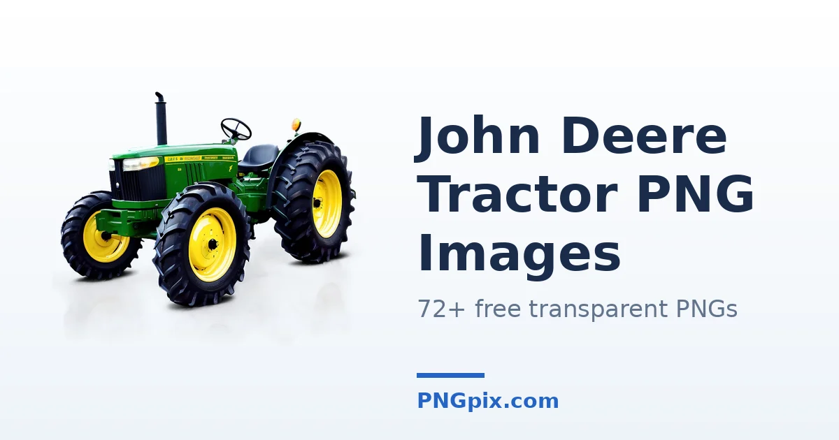 John Deere Tractor PNG images