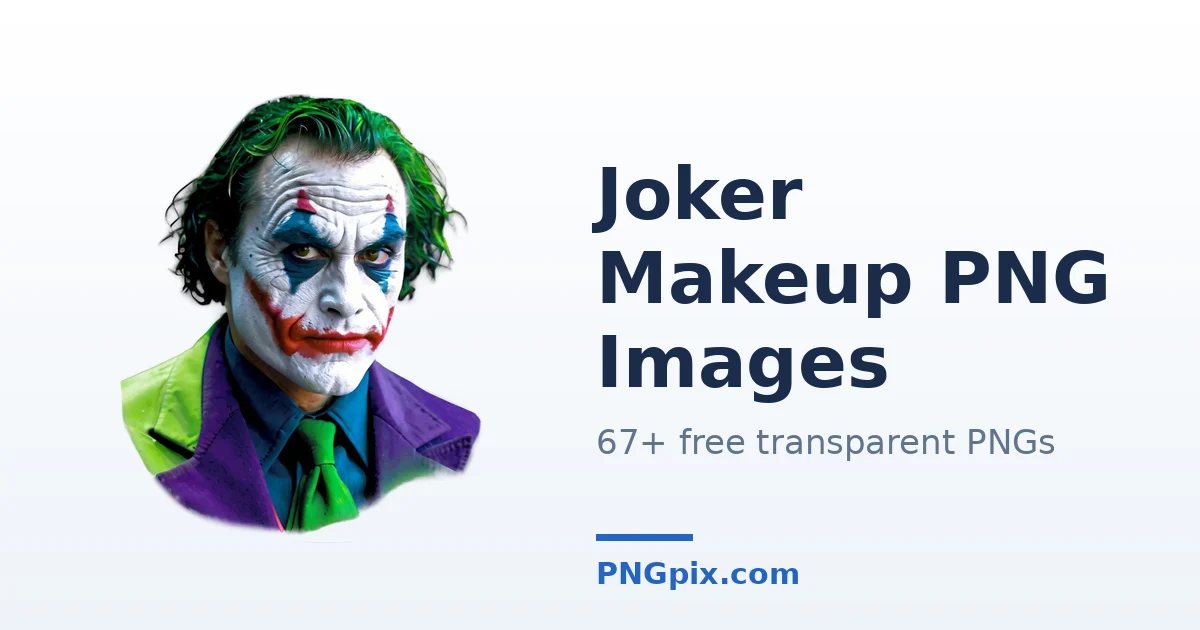 Joker Makeup PNG images