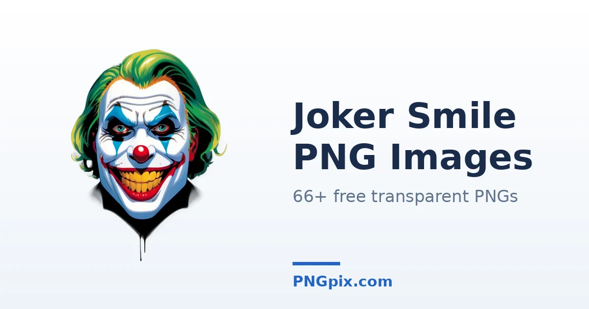 Joker Smile PNG images