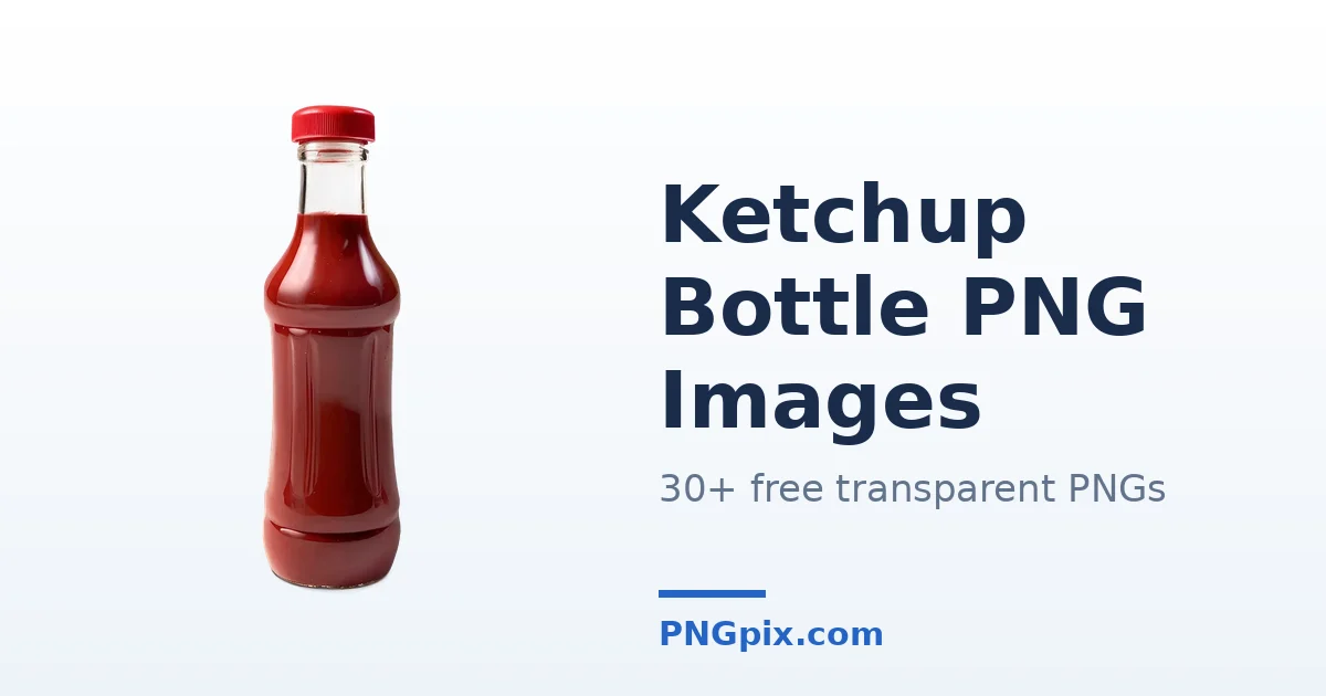 Ketchup Bottle PNG images
