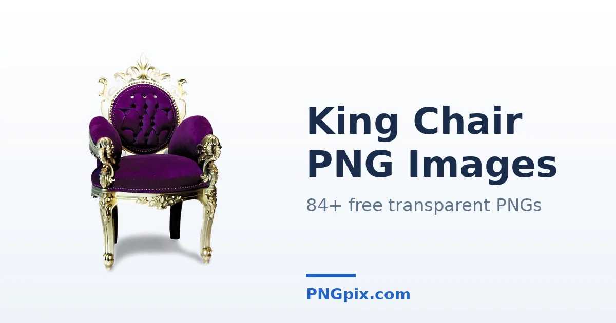 King Chair PNG images