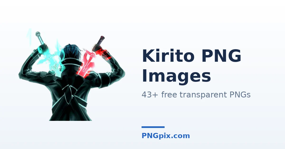 Kirito PNG images