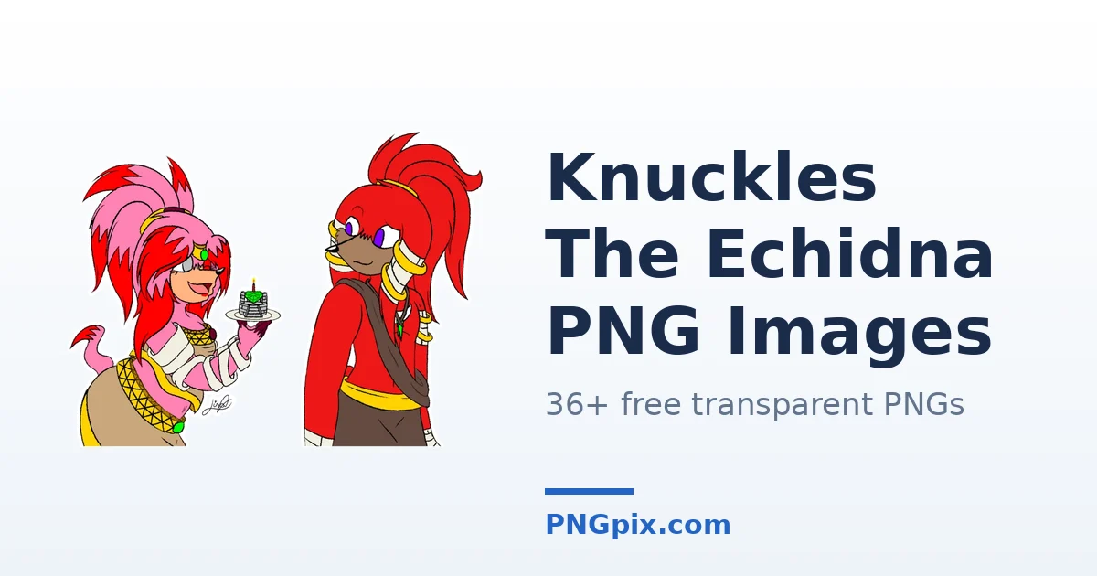 Knuckles The Echidna PNG images