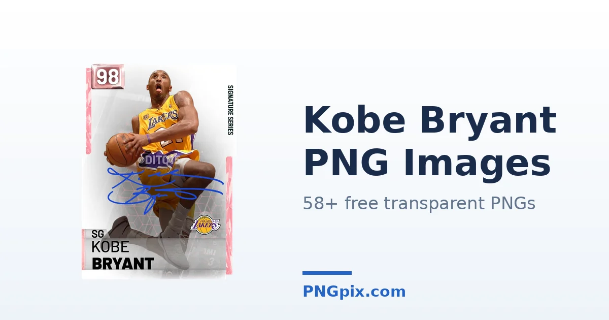 Kobe Bryant PNG images