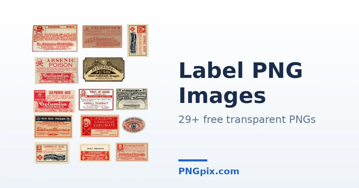 Label PNG images