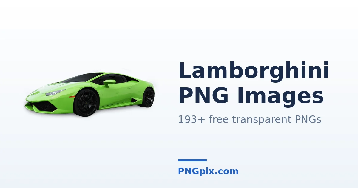 Lamborghini PNG images